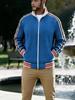 Мужская повседневная спортивная куртка с воротником-стойкой и лентой - Осенне-зимняя коллекция