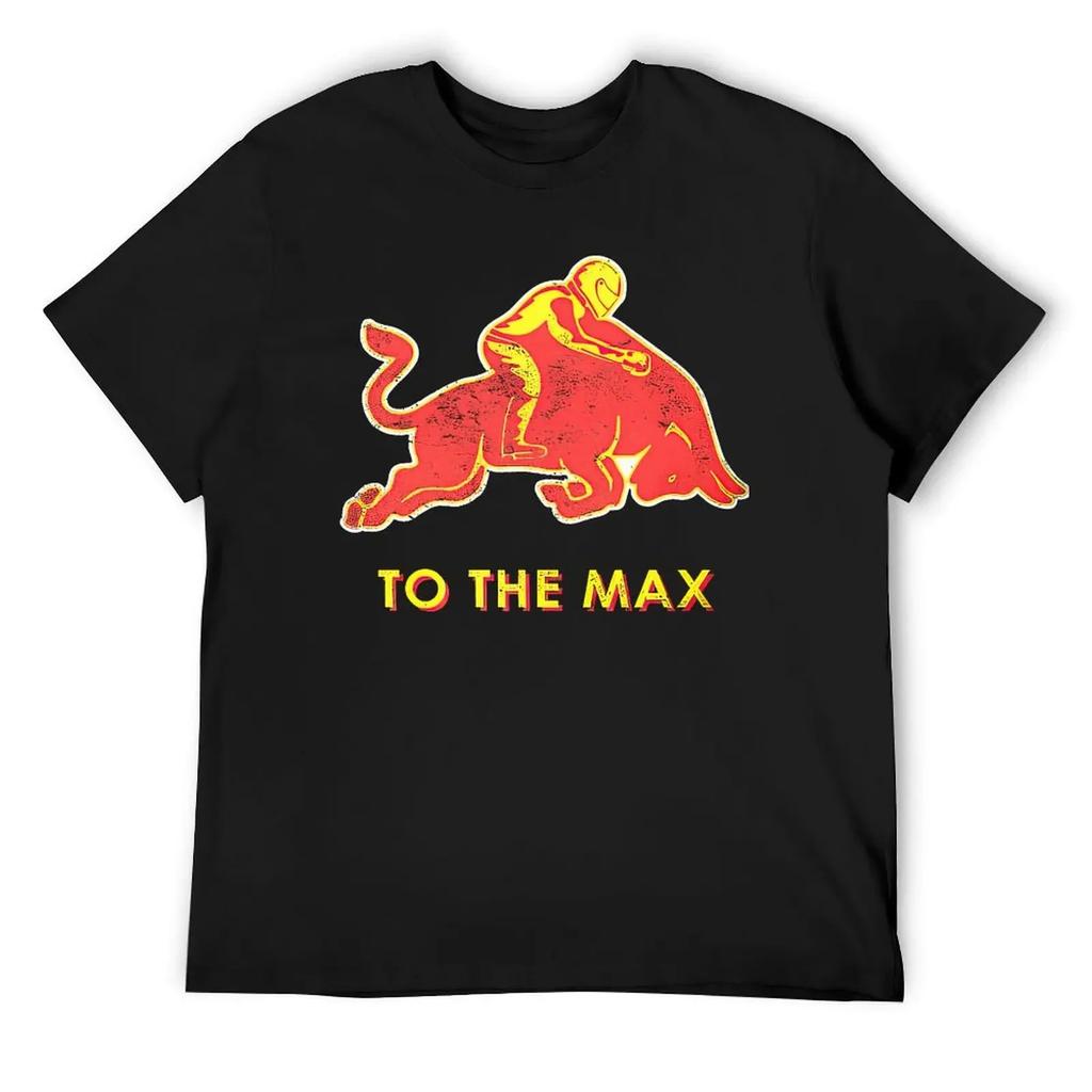Футболка Verstappen To The Max Футболка Harajuku с коротким рукавом 100% хлопок Графика Футболка Топы