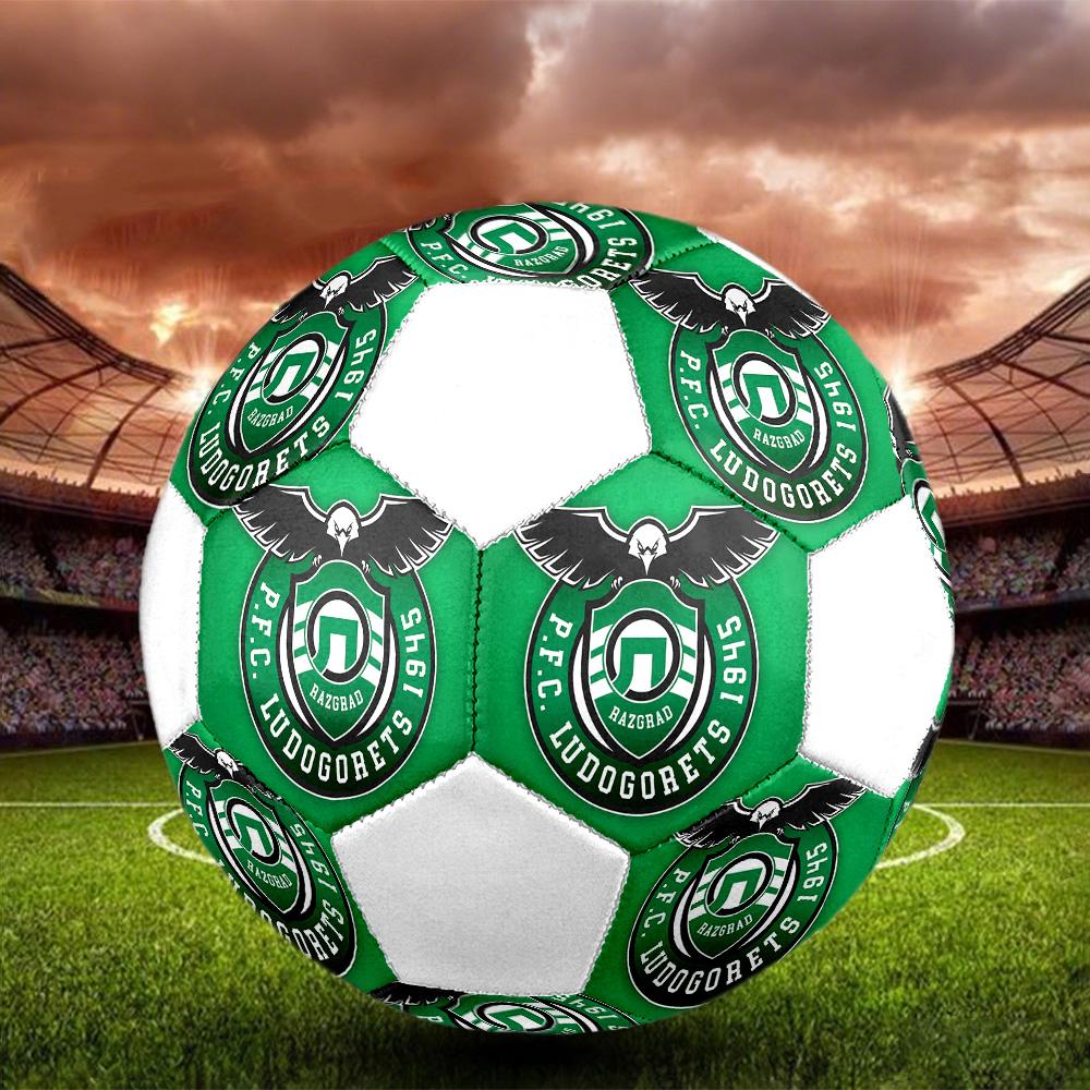 1 шт. PFC Ludogorets размер 5 футбольный мяч ПрагаФутзальный мяч Цветной Для всех возрастов Машинная строчка ПВХ Готов к соревнованиям Прочный Высокий отскок
