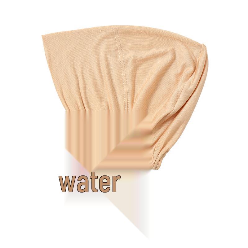 Модальный Мерсеризованный Хлопок Эластичная Кулиска Базовая Шапочка Однотонный Женский Хиджаб