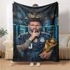 Football Messi Blanket Soft Warm Cozy Suitable for Livingroom Couch Bed Four Seasons Multipurpose Digital Print