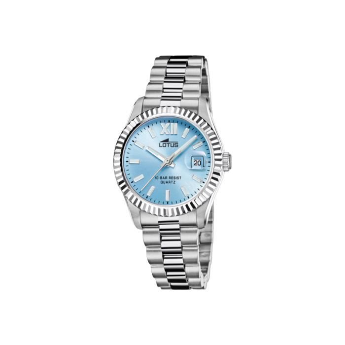 Montre - LOTUS - Freedom - Acier - Étanche 10 Atm - Cadran Bleu - Style Chic