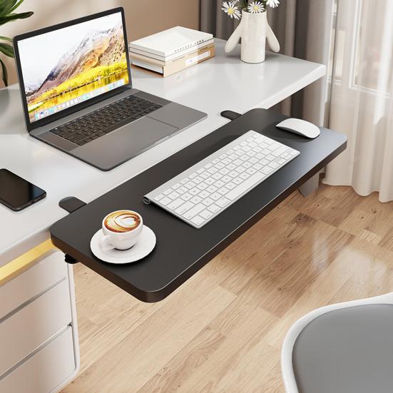 Доска-удлинитель для стола с регулируемым зажимом, складная, универсальная, для домашнего офиса, компьютерного стола, держатель для клавиатуры, подставка для рук, доска-удлинитель для стола