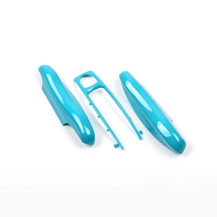 Fits Porsche Key Shell: New Cayenne, Macan, Panamera, 718, Taycan - Ice Raspberry Pink Matte Gray Solid Color