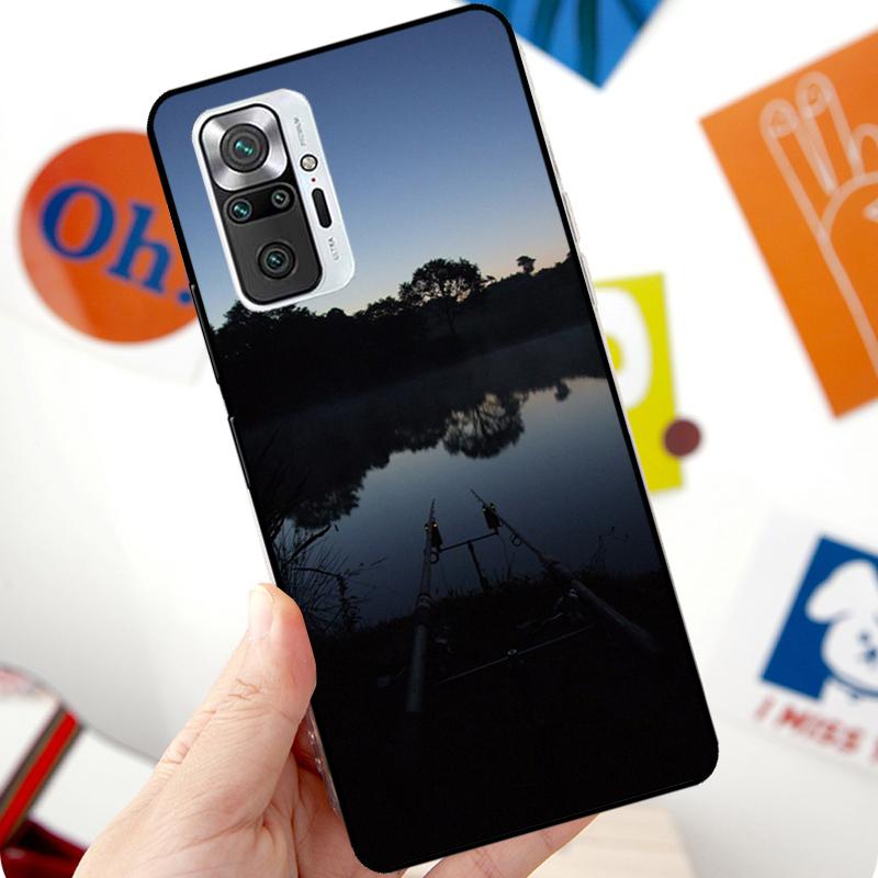 Carp Fish Fishing Rod Case For Xiaomi Redmi Note 12 Pro 11 8 9 10 Pro 9S 10S 11S 12S Redmi 12C 10C 9C 10A Cover
