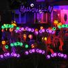 Solar Eyeball Lights Halloween Outdoor Stake Lights Colorful Glowing Ghost Eye Design Waterproof Decorative