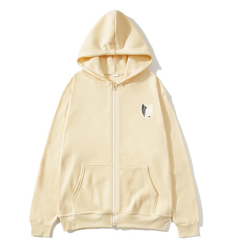 Japan Anime Attack On Titan Women Zip Hoodies Autumn Casual Pullover Sweats Zip Hoodie Fashion Sweatshirts Zip Sweatshirt Clothes