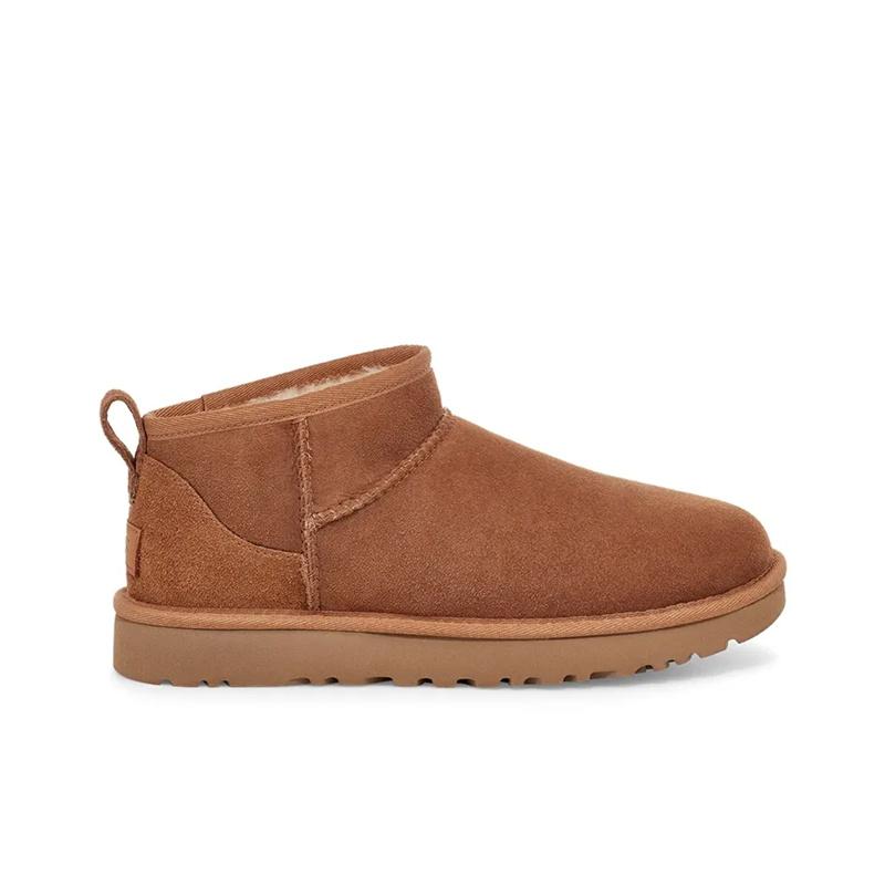 UGG Классические ультра мини-ботинки Chestnut женские кроссовки коричневые 1116109-CHE
