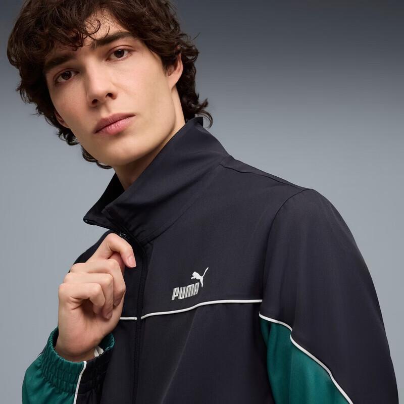 Puma Мужской влагоотводящий спортивный костюм с цветными блоками 694079