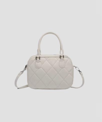 JIAERDI Diamond Grid White Shoulder Bag Wallet Women 2025 Large Capacity Bowling Tote Bag Ladies Harajuku Aesthetic Handbag Y2k