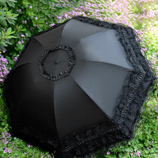 Кружевной складной зонт, портативный, солнцезащитный, с защитой от ультрафиолета, ветрозащитный, легкий, водонепроницаемый, для путешествий, мини-зонт от солнца