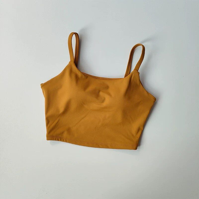 Sexy One-Piece Yoga Vest, Summer Beautiful Back European and American Style Fitness Top, Strap Bra, Shockproof Sports Underwear for Women