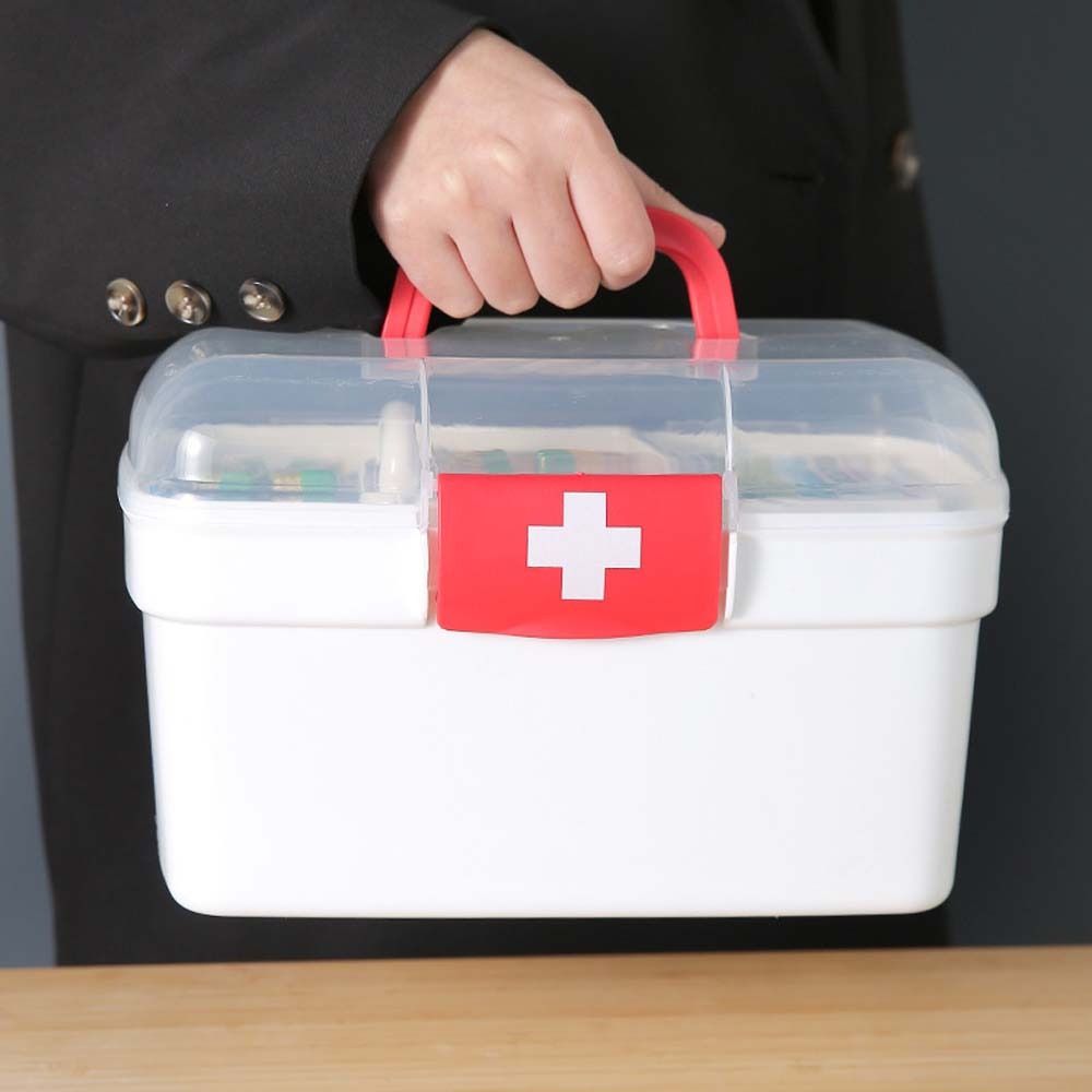 Multi-layer Large Pill Box Large Capacity Domestic Medicine Box Pill Storage Organizer Medicine Tablet Container Portable