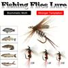 18Pcs-2Mixed Styles Fishing Artificial Insect Bait, Dry Flies-With Flies Box, for Fly Fishing Trout Royal WulffFly&Mosquito Mayfly Lure 3Mixed Sizes