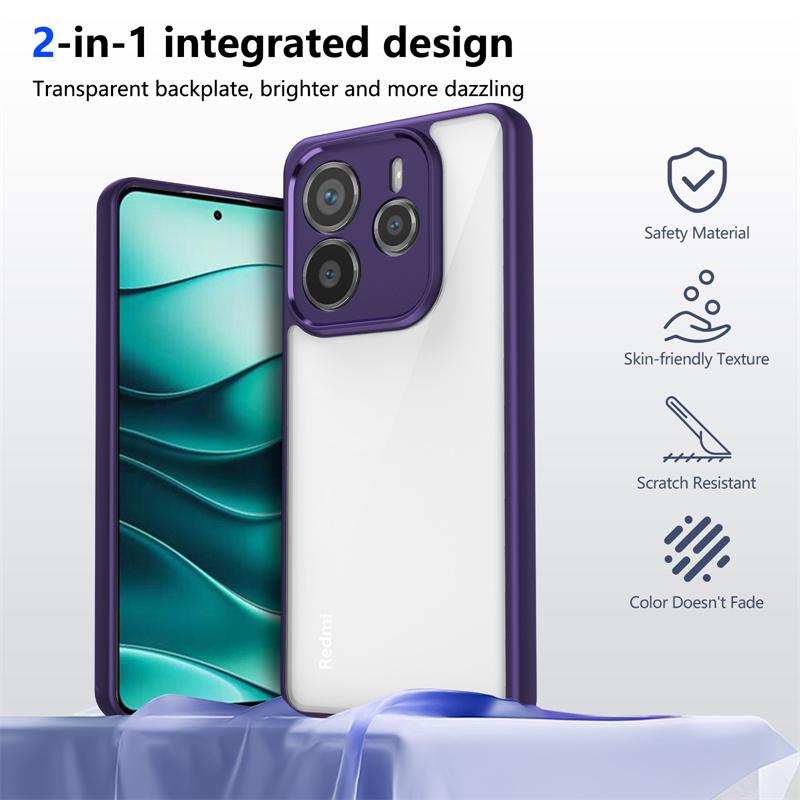 Высококачественный прозрачный акриловый чехол для задней панели Xiaomi Redmi iPhone Samsung для Redmi Note 14 13 Pro 12 11 10 14C 13C 12C A4 A3 A2 чехол из силикона TPU