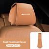 Leather Car Seat Headrest Protective Cover Accessories For Mercedes Benz AMG E S C A B Class GLE GLS CLS GLC CLA GLA GLK W211 BM1
