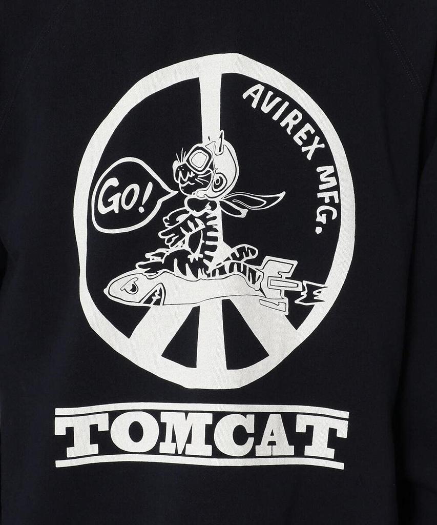 TYPE Crew Neck NAVY [AVIREX] BLUE, Sweatshirt, Tomcat, 6113427, Men's, M, 087,