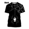 Fashion 3d Printing Spider Web T Shirt For Men Summer Short-sleeved Casual Hip-hop Funny Tee Tops Streetwear T-shirts