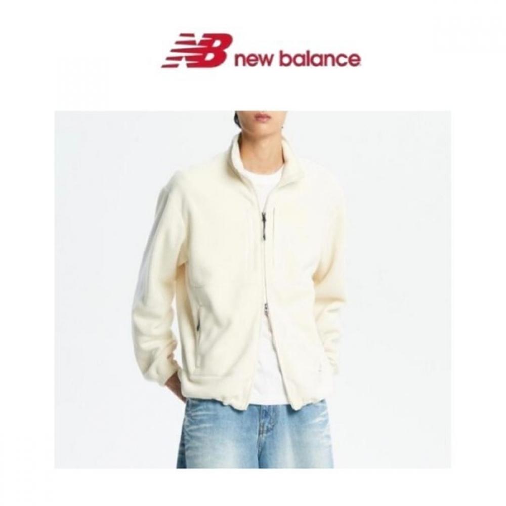 New Balance Полуклуб Uni короткий шерстяной флисовый комбинезон из нержавеющей стали на молнии Nbmdd42913 39