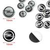 2pcs 5pcs 10pcs 3D 14mm foropel car key fob case Badge button Badge logo straight folding remote Keychain Replacement Sticker