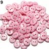 100Pcs Round Candy Color Resin DIY 2 Holes Buttons Scrapbooking Sewing Accessory
