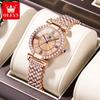 New Watch Exquisite Elegant Diamond Set Sparkling Quartz Watch Waterproof Ladies Watch