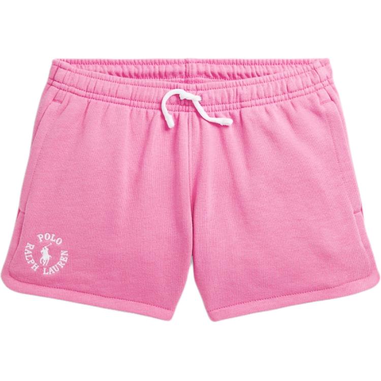 Polo Ralph Lauren Логотип Эластичный шнурок Вышитые шорты Детские шорты Розовый CWPOSHOGBQ20096-650