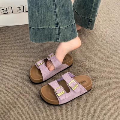 Туфли на платформе женские 2025 новые крутые тапочки женские летние для ношения высококлассное чувство увеличения роста Boken приморские сандалии