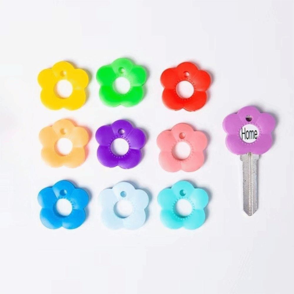 DIY Silicone Key Sleeve Key Distinguish Multi-color Key Sleeve Practical Key Cap Cover Key