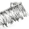 2Meters Spray Golden Rooster Tail Feather Trim Ribbon Dyed Silver Pheasant Feathers Dress Accessories Carnival Plumes Decoration