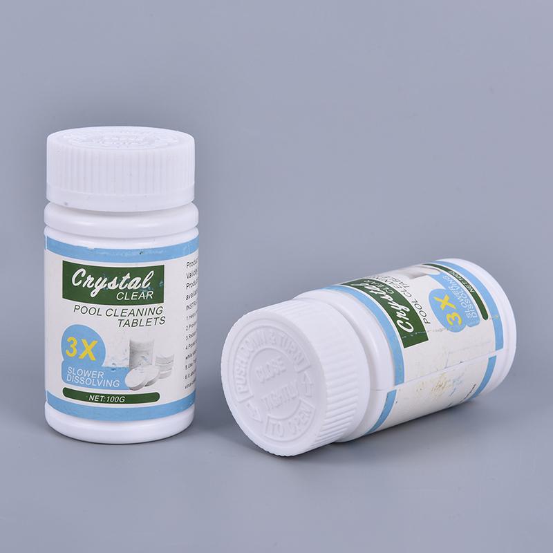 100 шт. таблетки для чистки бассейна эффективно очищают воду, прозрачные очистители для бассейнов