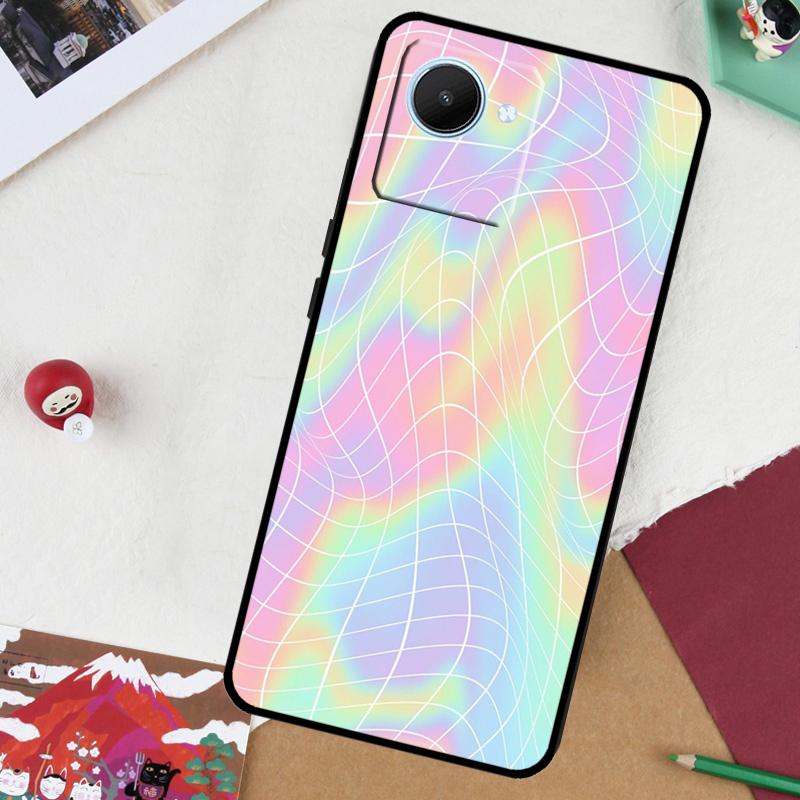 Волнистая сетка для чехла Realme GT 7 Pro GT 6 5 6T 10 11 12 13 14 Pro Plus C61 C53 C51 C21Y C25S C75 C55 C67