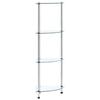 VidaXL 4-Tier Shelf Transparent 30x30x100 Cm Tempered Glass