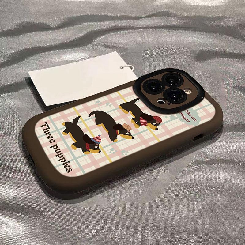 Чехол для мобильного телефона Dachshund для Apple 15promax для IPhone14/13pro Новая модель 12/11 для Honor для Huawei