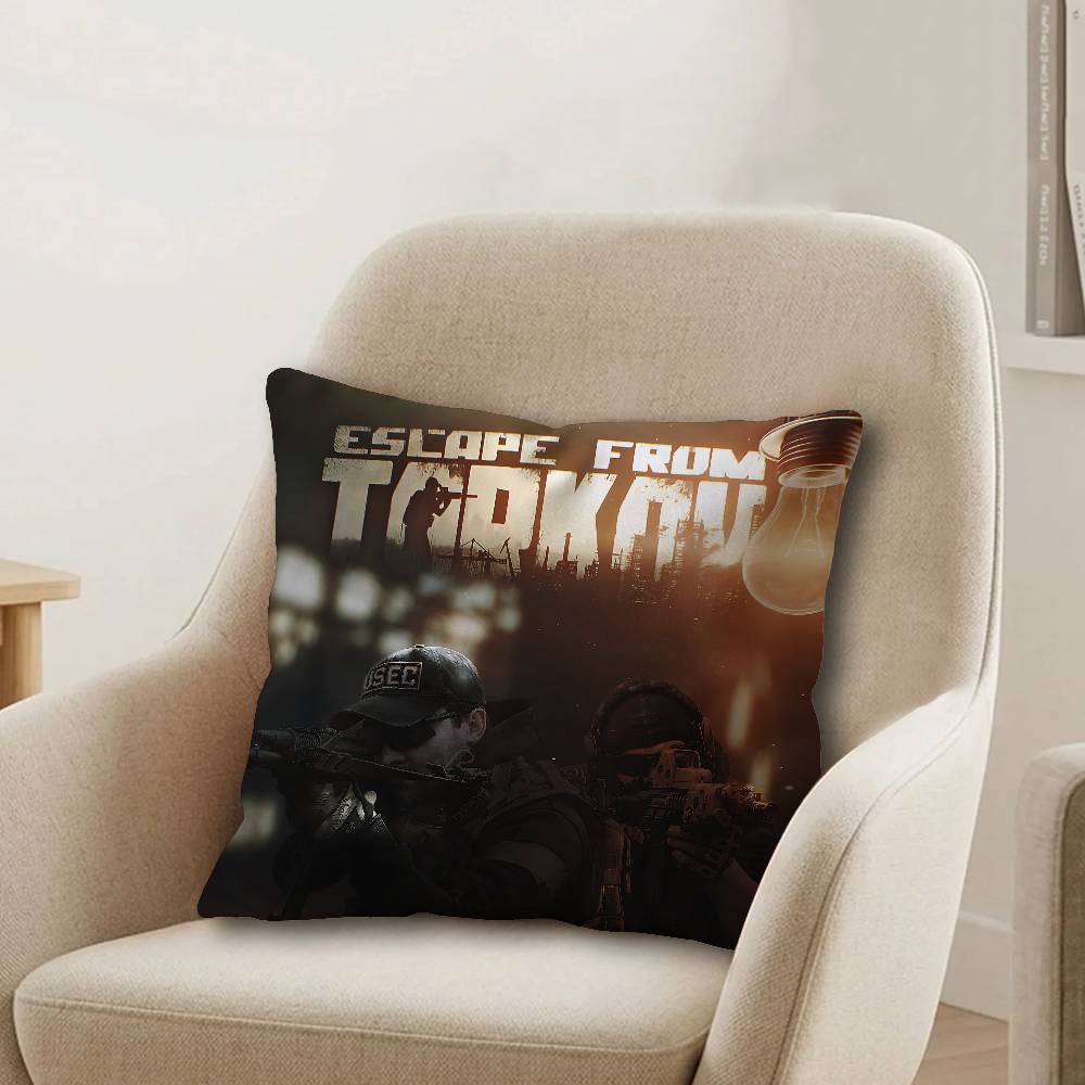 Game escapes from tarkovs Office Cushion Pillowcase Car Cushion CoverXCM Lumbar Pillowcase Sofa Pillowcover