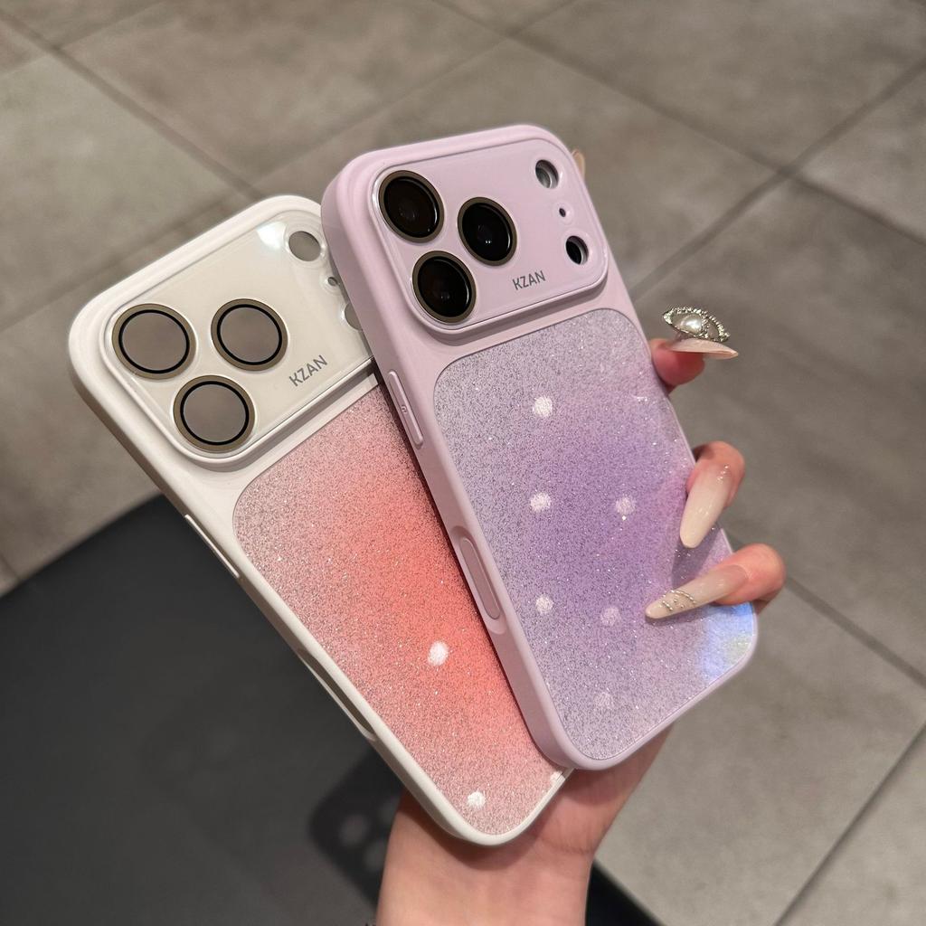 17 Применимо для iPhone16promax блестящий градиент 16 Apple 17pro чехол для мобильного телефона 17promax защитный чехол