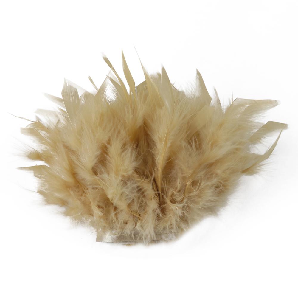 1/2М Белая отделка из перьев индейки 10-15СМ Пушистые перья Лента для поделок Карнавальная вечеринка Украшение одежды Швейные аксессуары