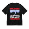 Women's Breathable Classic T-Shirt Tornado Talk Warning Graphic Cotton Tee