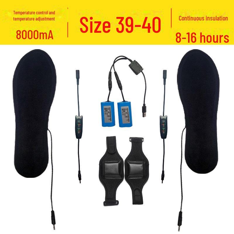 Стельки с подогревом, перезаряжаемые через USB - электрические грелки для ног на всю подошву