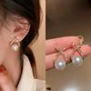925 Silver Needle Korean Fashion Big Crystal Heart Earrings For Women Jewelry Trending New Luxury Women's Zircon Earrings
