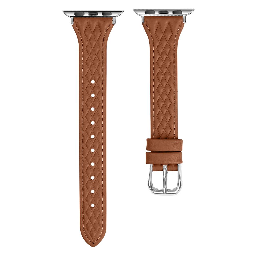 For Apple Watch Series 10 42mm/9 8 7 41mm/SE (2023) SE (2022) SE 6 5 4 40mm/3 2 1 38mm Watch Band Top-Layer Cow Leather Strap
