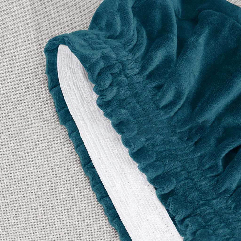 Прочные плюшевые эластичные чехлы на стулья из ткани полиэстер, устойчивые к пыли, для домашних и офисных сидений