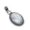 Подвеска из драгоценного камня Rainbow Moonstone, стерлингового серебра 925 пробы, натуральная белая радуга, праздничный подарок для нее, ювелирные изделия для особых случаев