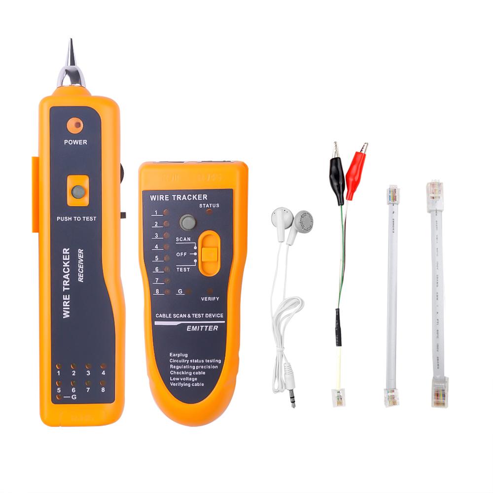 Тестер кабеля для интернет-локальной сети STP UTP RJ11 RJ45 Cat5 Cat6 Телефонный провод Трекер Детектор тонера Линейный искатель