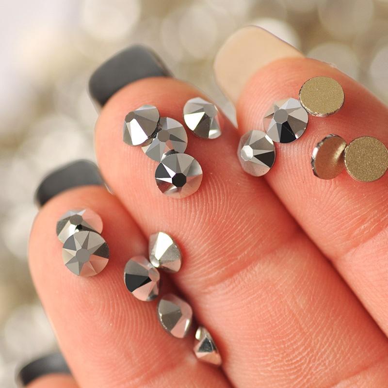 Light Chrome Rhinestones Glass Rhinestones for Shoes
