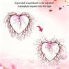 Artificial Heart Berries Wreath For Valentines's Day Decoration Decorative Garland Wedding Window Table Centerpieces