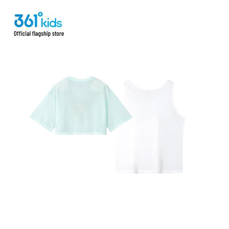 361° Girls' Layered Short Sleeve T-Shirt Two-Piece Set