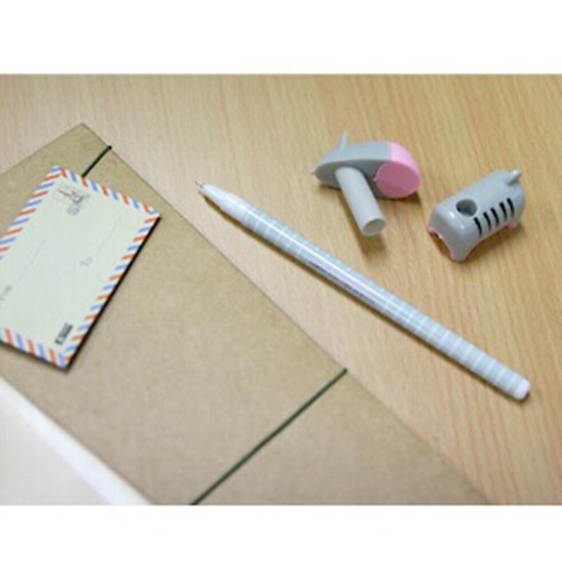 4 шт. шариковая ручка в виде осла новинка школьные игрушки школьные офисные канцелярские принадлежности из мультфильмов пластик