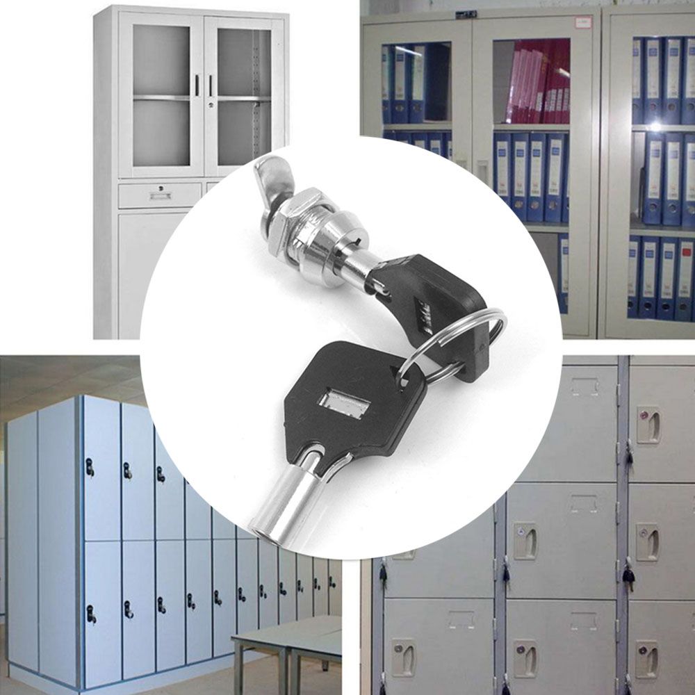 Quality 16-30mm W/2 For Cupboard Door Cabinet Mailbox Lock Drawer Locker Home Hardware Cam Lock