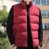 Men Waistcoat Stand Collar Sleeveless Zippered Pockets Solid Color Vest Coat Thickened Warm Windproof Vest Outwear